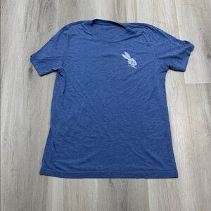Blue Graphic T-Shirt with Rabbit Design